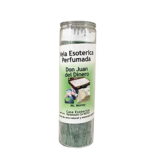 INDIO SPRITIUAL Palm Oil Candle-Mr. Money Esoteric Palm Oil Wax Candle(Don Juan DEL Dinero)