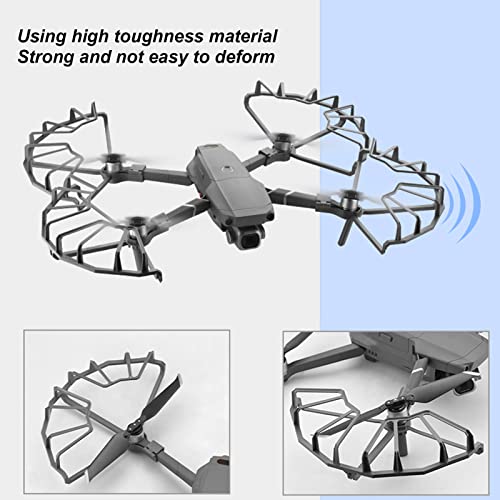 Image of Dilwe Drone Propeller Guard for 2 Pro / 2 Zoom, PV & ABS, Semi Enclosed Professional Drone Propeller Guard, Grey, 4 Pcs /Set Quick Release Propeller Blade Kit Drone Replacement
