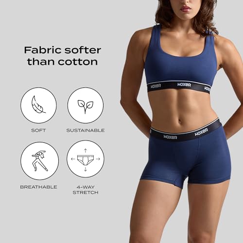 Woxer Womens Boxers - Star 3" Boy Shorts Underwear for Women - Boxer Briefs4