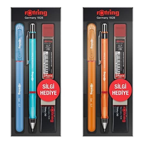 Rotring Visuclick Jel Okul Seti (Mavi + Turuncu, 2x0.7mm)