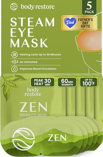Masque à vapeur yeux soulagement compresse chaude auto-chauffante