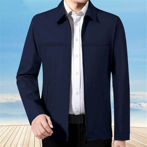Men's Casual Business Blazer Solid Color Lightweight Office Dress Jacket for Spring and Autumn3