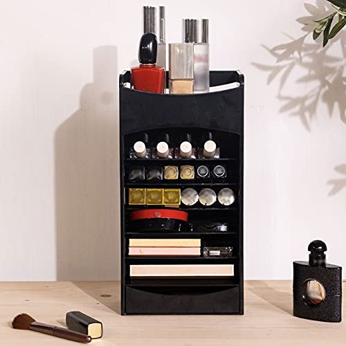Kosmetik-Aufbewahrungsbox Lippenstift-Lagerregal mit großer Kapazität, Lippenglasur-Kreide-Aufbewahrungsbox, Schminktisch, Badezimmer, Kosmetik-Lagerregal Make-up-Organizer