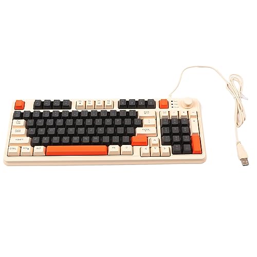 Klawiatura do Gier USB z Podświetleniem LED, Ergonomiczna Konstrukcja, Klawisze Multimedialne do Laptopów Stacjonarnych, Silna kompatybilność (Wersja dla pszczół)