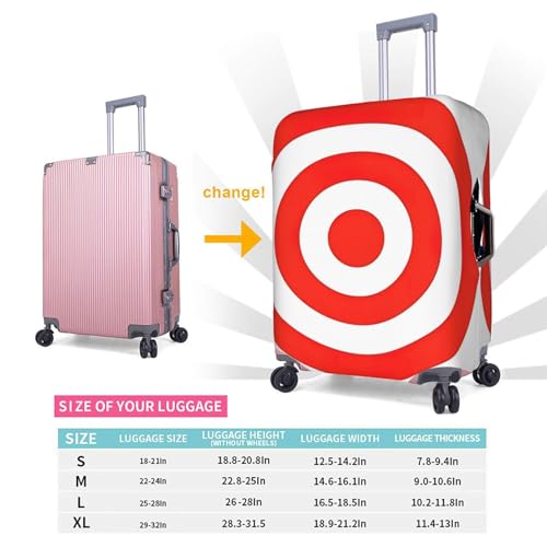 Housse de protection bagage en polyester lavable blanc taille M