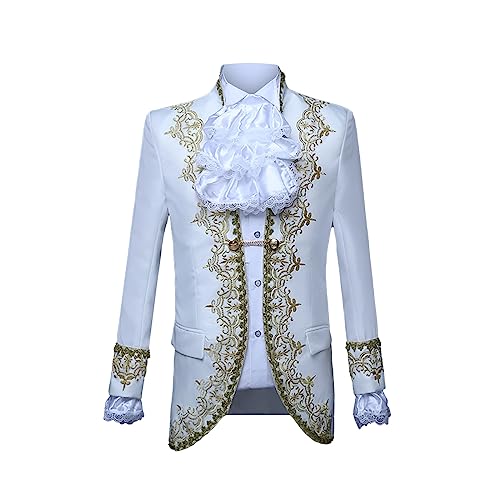 Mens Medieval Suit Gothic Vintage Embroidery Victorian Suits Outfits Long Sleeve Uniform Tuxedo Coat Pant Bow Tie3