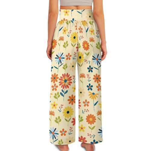 Jndtueit Wide Leg Pants Woman Ruched High Waist Yoga Pants Palazzo Pants Loose Flowy Trousers Pants Lounge Casual Sweatpants2