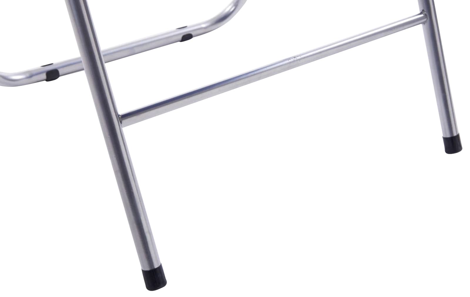 CLP Set 2 Sedie Pieghevoli Felix In Plastica (PVC) I Sedie Salvaspazio Telaio In Metallo E Seduta Imbottita I Sedie Riunioni Ospiti Chiudibili Colore:bianco/argento