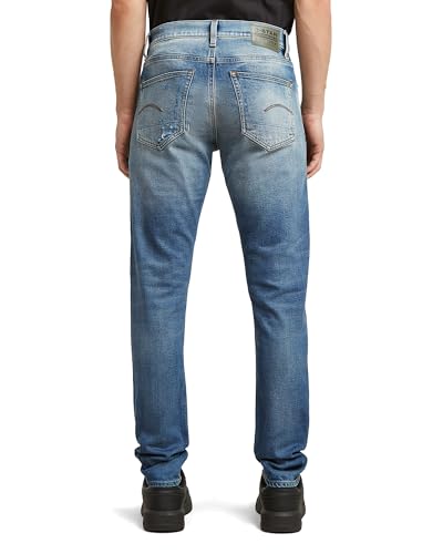 G-STAR Herren 3301 Slim Jeans, Mehrfarben (Faded new Moon Restored 51001-C052-H443), 28W / 34L 2