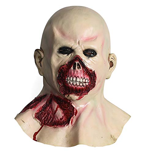 SOFIALXC Máscara de Halloween Walking Dead Full Head Evil Monster Zombie Costume Party látex de Goma