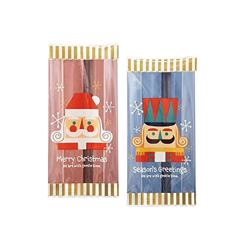 ヘッズ 日本製 スイーツパック 7×15×3cm レッド ブルー 100枚 クリスマス 北欧 アソート 冷凍可 脱酸素剤対応 HEADS XHK-NB2