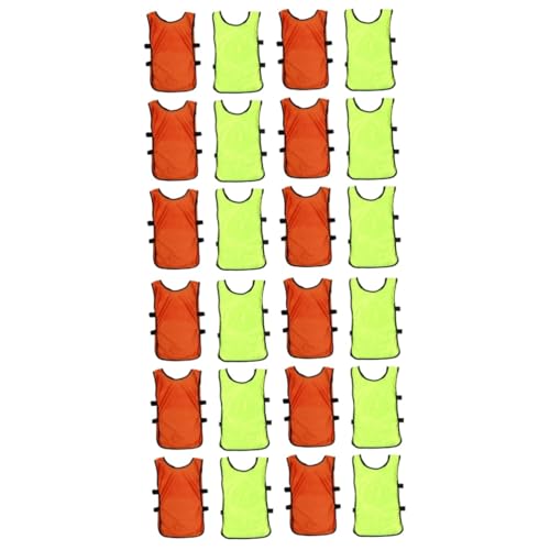 BESPORTBLE 24 Pcs training vest mens workout shirts hockey practice vests team practice jersey soccer pennies practice jersey children sports jerseys mens bibs breathable plant Polyester man, As