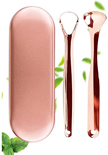 Raspador de lengua - Tratamiento de la disnea e higiene bucal Limpiador de lengua previene el mal aliento, elimina las bacterias y el ambientador natural para el aliento
