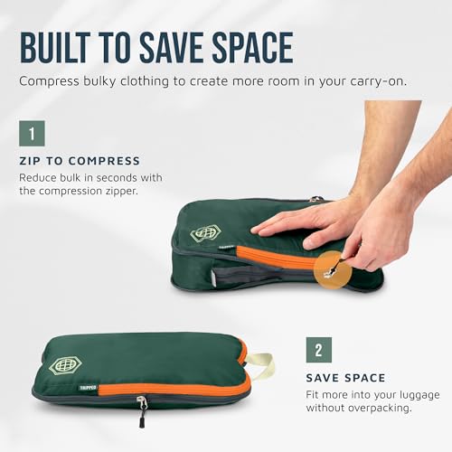 TRIPPED 6-Piece Compression Packing Cubes