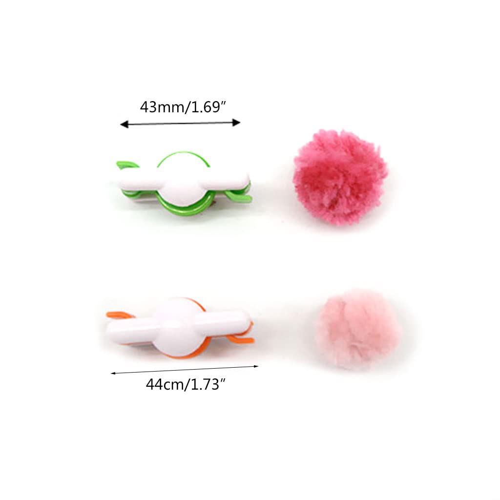 Ankexin 2pcs Pompom Pom-Pom Maker for Fluff Ball Weaver Needle DIY Wool Knitting Craft