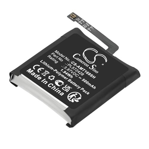 PL572428 TECHTEK Batteria 500mAh compatibile con [Amazfit] A2169, A2170, T-Rex 2 sostituisce PL572428