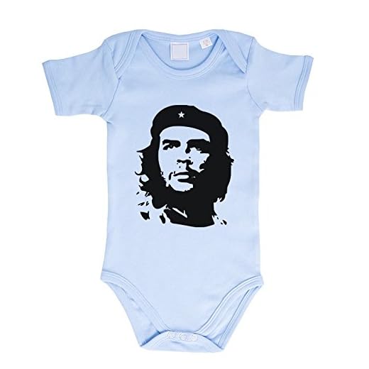 Sambosa Che Guevara Baby Bebé Body Cuba Libre Comandante, Farbe2:Babyblau;Größe2:80