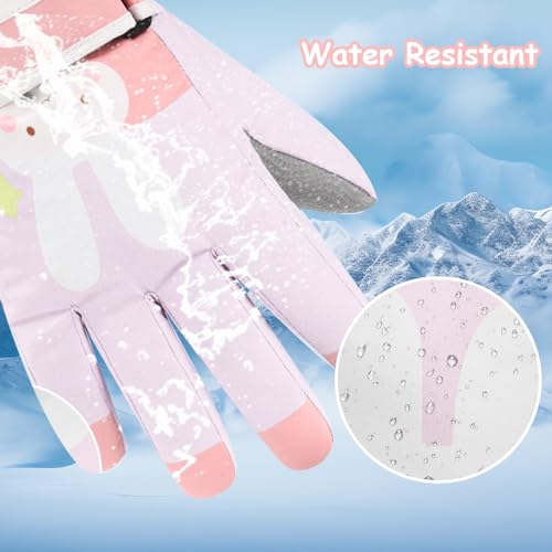 Toddler Women Mens Snow Gloves Kids Waterproof Winter Warm Thermal Ski Snowboard Ladies Glove3