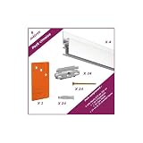 NEWLY Pack 8 mètres cimaise R30 - Blanc Mat (Peut être Peint) - 11,7 mm