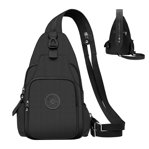 Indrnif Bolso Cruzado, Bolso de Hombro, Bolso de Tela Oxford, Bolso Cruzado para Mujer, Elegante Bolso Bandolera con Varios Bolsillos para Viajes, al Aire Libre, Compras