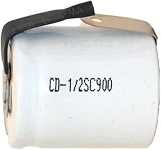 1/2 Sub C NiCd Battery with Tabs (900 mAh)