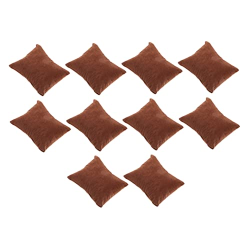 SUNCN 10個 ボックス 時計 スモール 枕 ジュエリー ホルダー 男性用 ケース ブレスレット ディスプレイ クッション