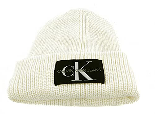 Calvin Klein Jeans Herren Monogram Beanie WL, Bright White, OS, White,...