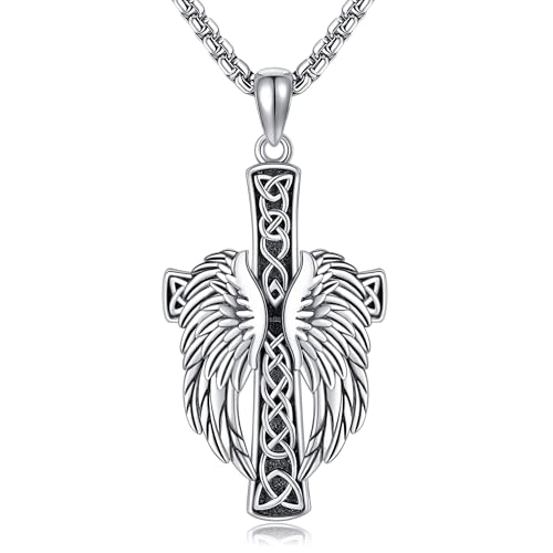 Bijoux religieux collier homme argent 925 pendentif croix cadeau idéal