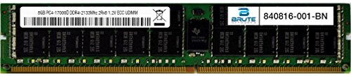 Brute Networks 840816-001-BN - 8GB PC4-17000 DDR4-2133Mhz 2Rx8 1.2v ECC UDIMM (OEM PN# 840816-001����)