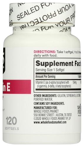 365 by Whole Foods Market, Vitamin E 200 IU, 120 CT - image 5