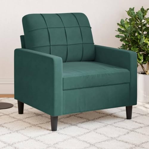 Mokuyary - Sillón de relajación (60 cm, terciopelo, asiento de silla, para relajarse, sala de estar, hogar, oficina, dormitorio -C