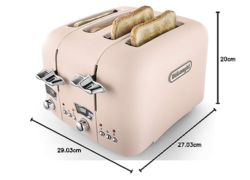 De'Longhi CT04PK Toaster, Plastic, Pink - Image 6