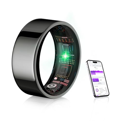 IUHFSIFS Smart Ring 4.Generation Branchen Nr.1 – Messfehler Sportspezifisch Smartring für Damen Herren Schlafen, Herzfrequenz, SpO2, IP68 Wasserfest 200 Modi für Android IOS #8