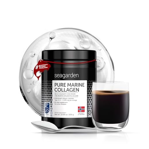 Norskt rent marint kollagenpulver | Vildfångad fisk från norra Atlanten | Hydrolyserade peptider | Tillskott för hud, hår, naglar, senor, ligament | 100% naturligt | 2 månaders förbrukning | 300 g