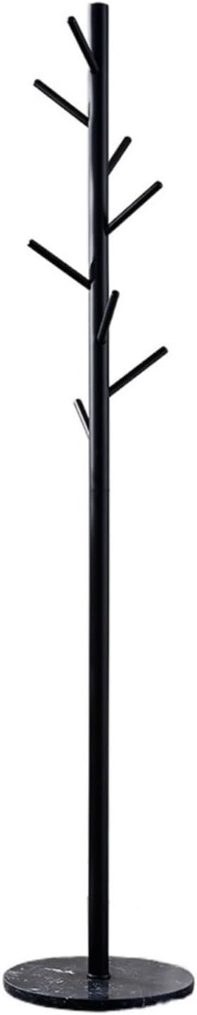 コートラックスタンド シンプルな金属製コートラックスタンド 安定した大理石ベース コートハンガー 床置き 壁掛け 寝室 廊下 玄関(