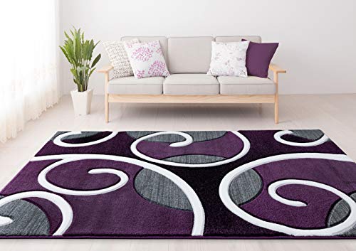United Weavers of America Bristol Riley Plum Runner Rug, 2'7