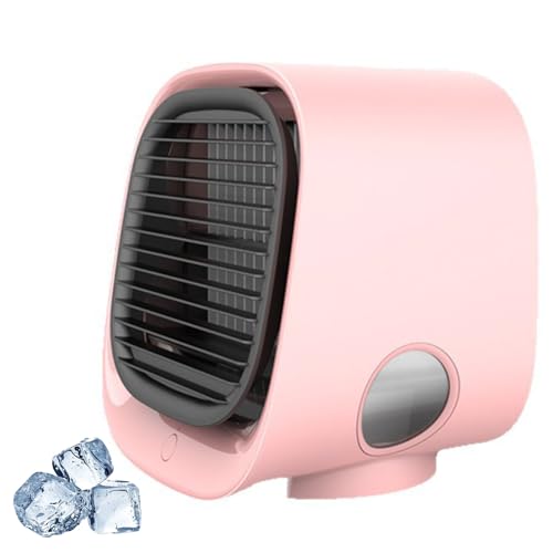 Mini ventilateur refroidissant portable avec veilleuse LED intégrée - 2