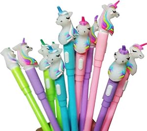 Cute Unicorn Light Gel Pen for Office School Children Gift Stationery Supplies Birthday Return Gifts for Kids -Pack of 1 - SchoolWaale 