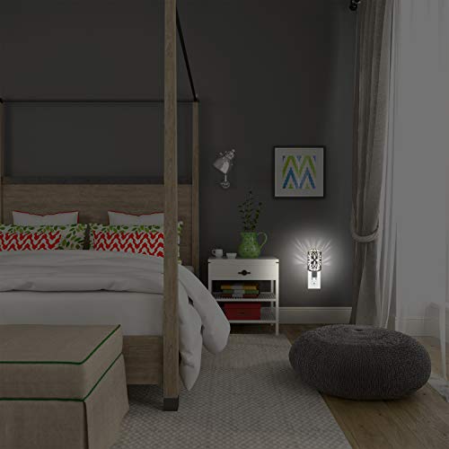 Ge Decorative Led Night Light, Plug-In, Dusk-To-Dawn Sensor, Soft White, Ul-Listed, Ideal For Living Room, Bedroom, Nursery, Kitchen, Bathroom, Brushed Nickel, 11314 #TOP5