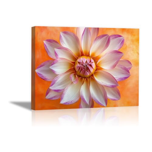 Tableau dahlia abstrait pour transformer l'ambiance de votre appartement