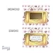 My Scratch Offs – 20 Pack Gold Ticket Pink Collage DIY Scratch Off Cards, 3x4-Inch, Personalized Christmas Message Cards for Classroom Gifts and Holiday Games