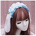 AFGYASW Maid Lace Fliege Glocke Lop Ear Stirnband Plüsch Hasenohren Haarband Kawaii Damen Gothic Lolita Haarschmuck