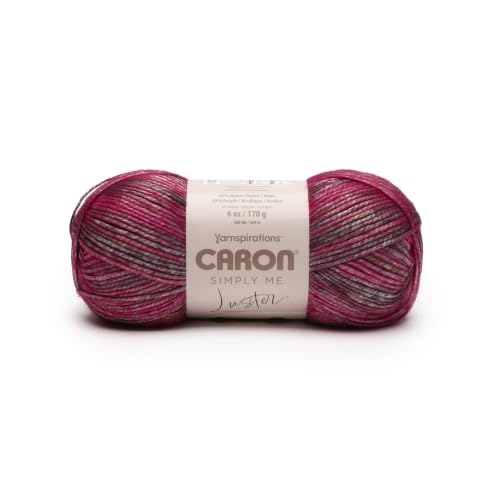 Image of Caron Simply Me Luster Yarn for Crocheting Soft, Rose Garden, 2-Pack