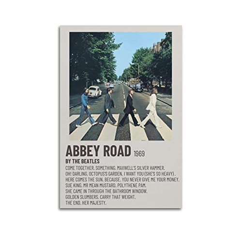 Poster décoratif sur toile The Beatles Band – Impression d’art moderne pour chambre à coucher – 20 x 30 cm - Les Beatles, Paul McCartney, John Lennon, RIngo Starr, George Harrison Poster décoratif sur toile The Beatles Band - Impression d'art moderne pour chambre à coucher - 20 x 30 cm