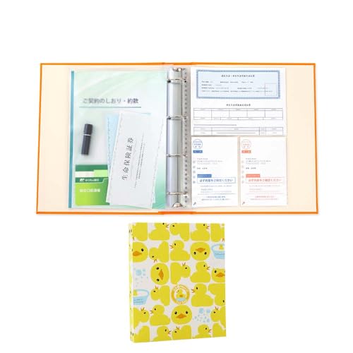 赤ちゃん 子供 重要 ファイル A4 大切な書類を保管する 赤ちゃんが生まれたら1冊用意!丈夫なファイル 保険証書 重要書類【あひる 白色 A4】子供が生まれたら1冊欲しい 便利 かわいい ファイル 書類 日本製 (あひる柄 白色)