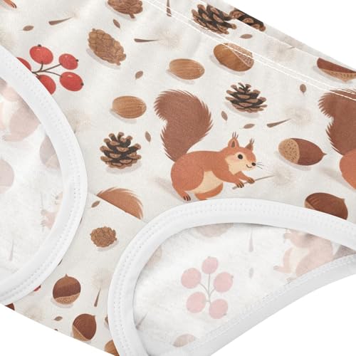 Squirrel Chestnut Pinecone Toddler Girls's Underwear 2T 23006594