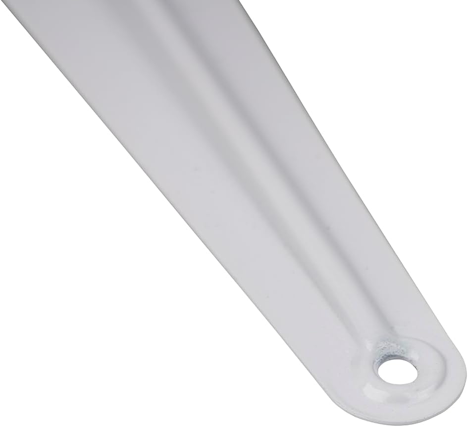 24 PCS Shelf Brackets 10*8inches,White Iron Metal Floating Shelf Bracket，Wall Mount Corner Brace for Wood Boards