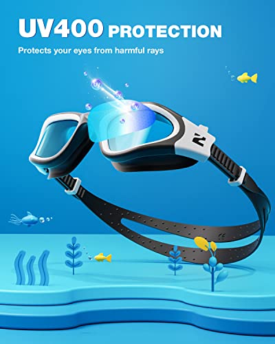 Foto von ZIONOR Schwimmbrille Kinder, G1MINI Polarisiert/non Polarisiert Komfortabel Kinder Schwimmbrille, Anti Nebel UV-Schutz Schwimmbrille für Mädchen und Jungen (Jahre 3-14)