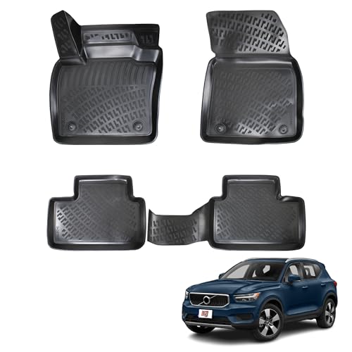 Floor Mats for Volvo XC40 Recharge/Electric 2018-2023 Full Set, Black