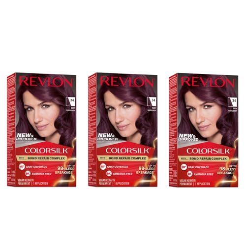 Revlon Colorsilk #34 Deep Burgundy Pack de 3 miniatura 1